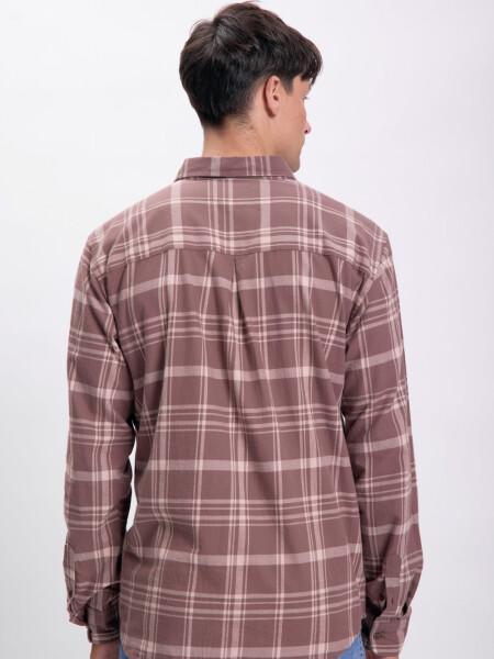 Camisa cuadros Marrón