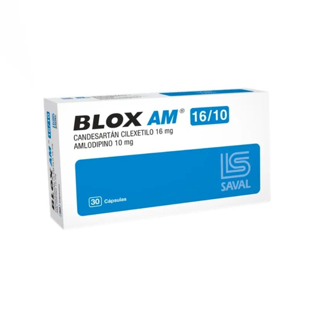 BLOX AM 16/10 MG. CJ X 30 CAPS. 