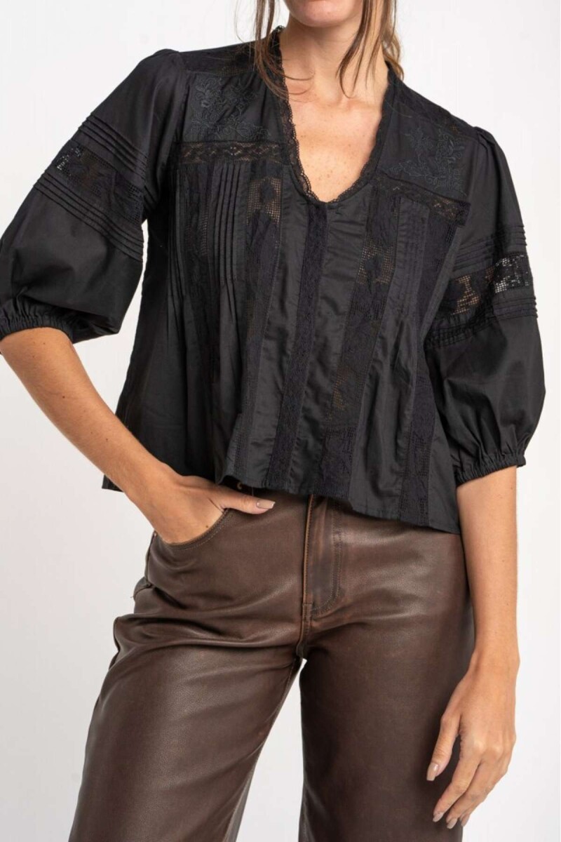 Blusa Boho - Negro 