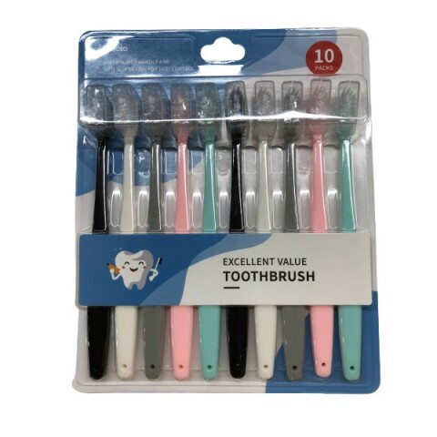 JUEGO DE CEPILLOS DE DIENTES DE EXCELENTE VALOR (PAQUETE DE 10) JUEGO DE CEPILLOS DE DIENTES DE EXCELENTE VALOR (PAQUETE DE 10)