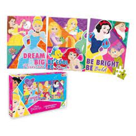 3 Puzzles de 35 pcs Princesas 3 Puzzles de 35 pcs Princesas