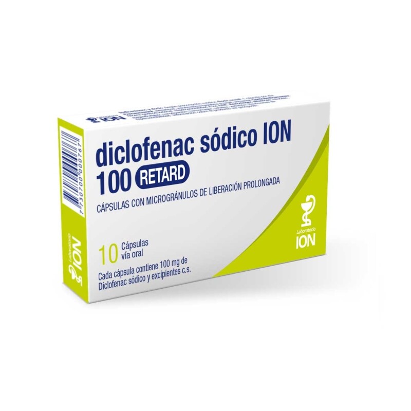 Diclofenac Ion Retard 100 Mg. 10 Comp. Diclofenac Ion Retard 100 Mg. 10 Comp.