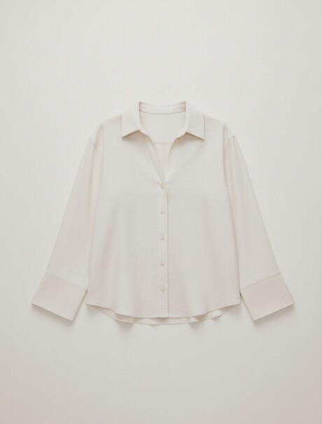 CAMISA MANGA LARGA BLANCO
