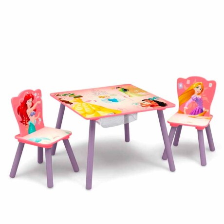 Juego de Mesa y Sillas Disney Diseño Princesas Disney