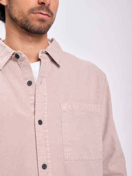 Camisa casual Beige