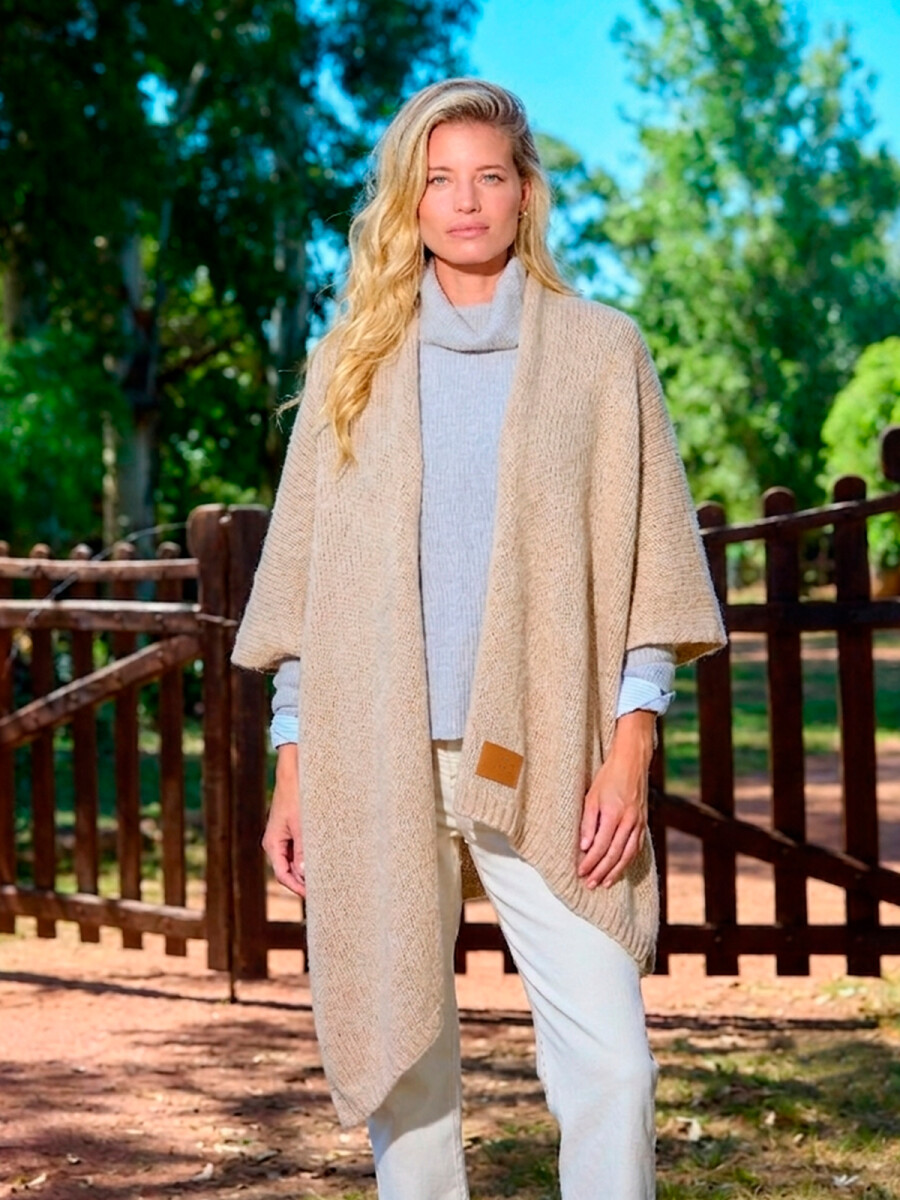 Ruana Nube - Beige 