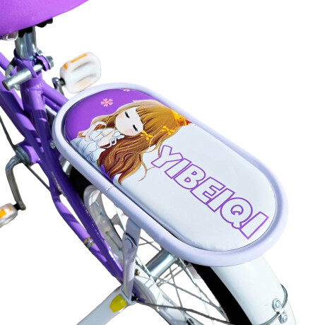 Bicicleta Paseo R16 Infantil Niña C/ Canasto y Accesorios Violeta