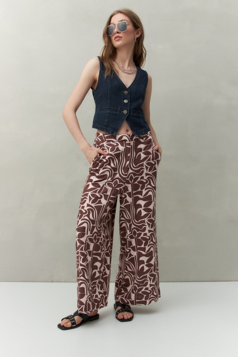 PANTALÓN ALESSIO PRINT Rosa Bebé