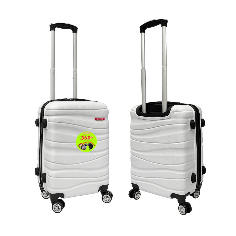 Valija Rigida Carry On Con Mango Telescopico Blanco Valija Rigida Carry On Con Mango Telescopico Blanco