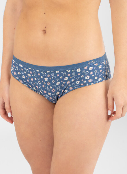 Bikini snoopy flower Azul