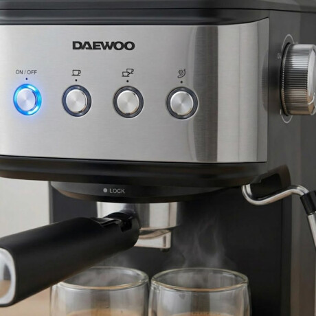 Cafetera Espresso Daewoo Automática | Acero Inoxidable | 1,5 Lts. Cafetera Espresso Daewoo Automática | Acero Inoxidable | 1,5 Lts.