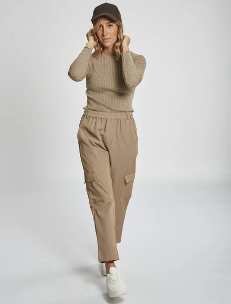Pantalon cargo tostado