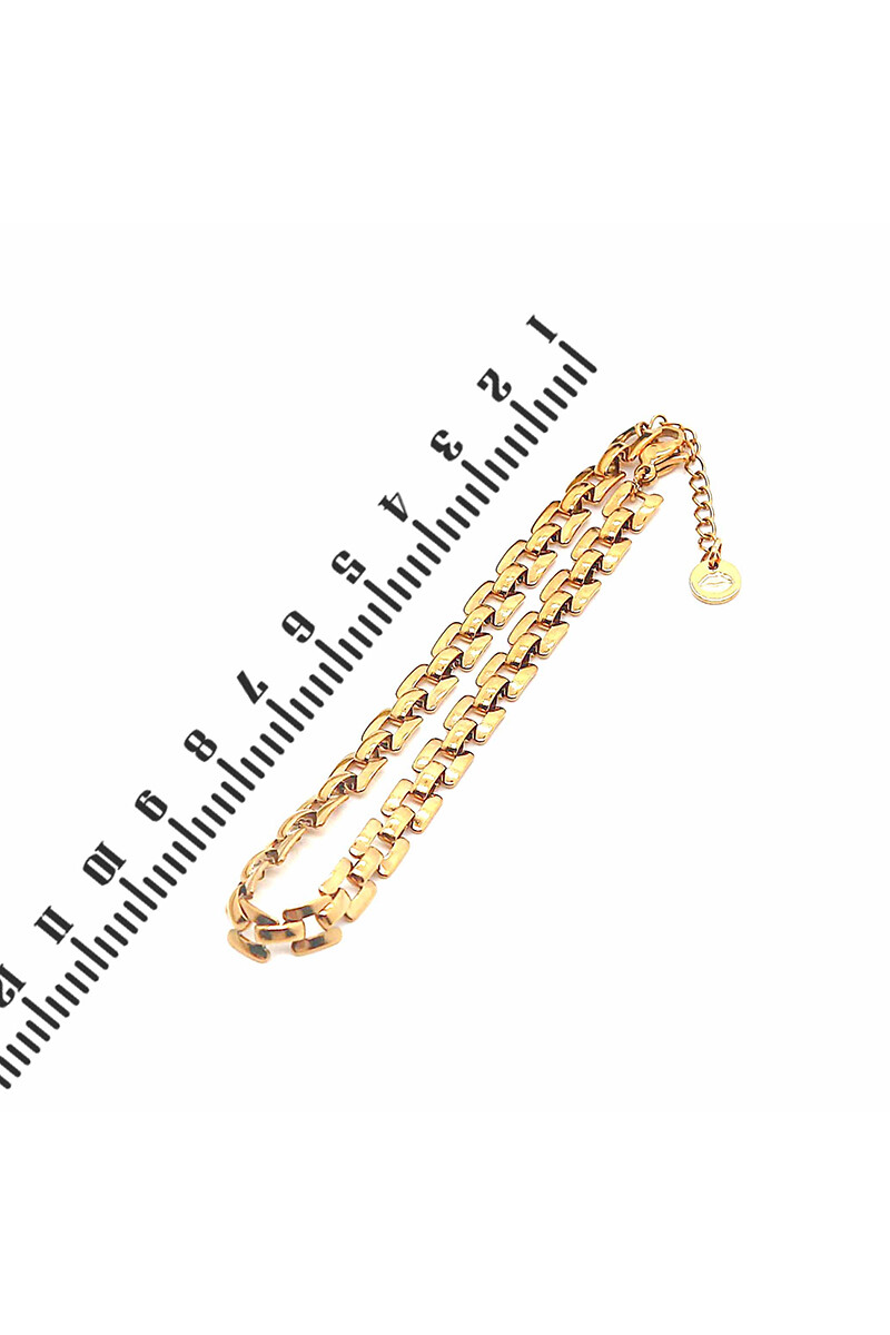 Pulsera Cadena Oreiro dorado