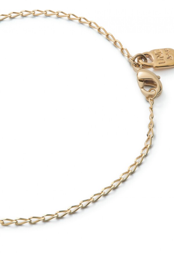 PULSERA CON ESLABONES OVALADOS BAÑADA EN ORO 18K Pulsera