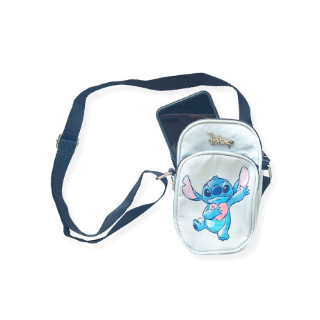 Morral Infantil Porta Celular Stitch CELESTE