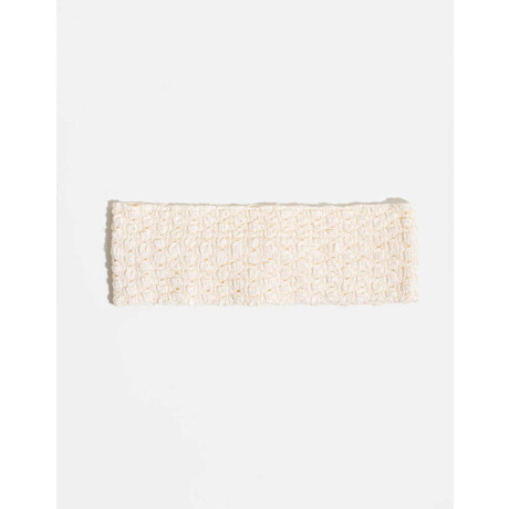 Vincha Sporty Con Textura Blanco Crudo