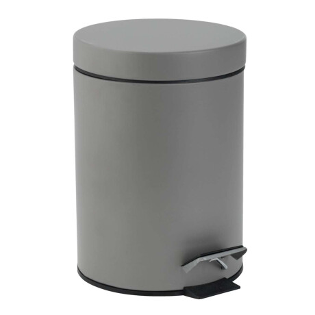 Papelera Pedal Mala 3L Metal Recubierto Gris