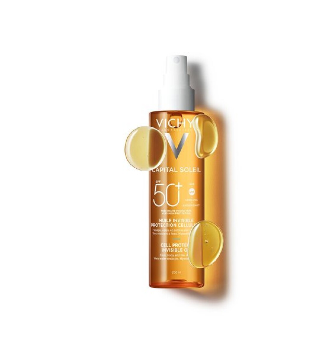Vichy Capital Soleil Cell Protect Aceite Oil FPS50 200 ml | Protección Solar y Cuidado de la Piel