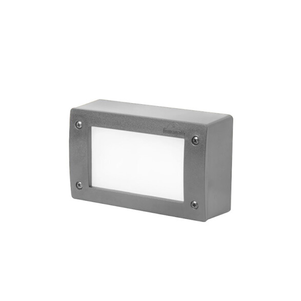 Aplique LED rect. gris IP66 GX53 inc EXTRALETI200 FL0380