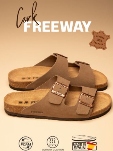 SANDALIA FREE WAY CORK CAMURCAO T