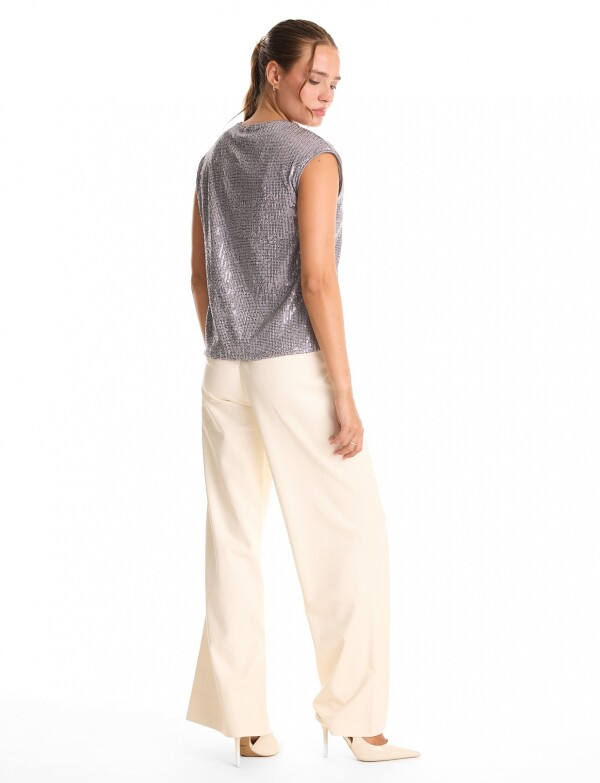 Blusa Lentejuelas GRIS