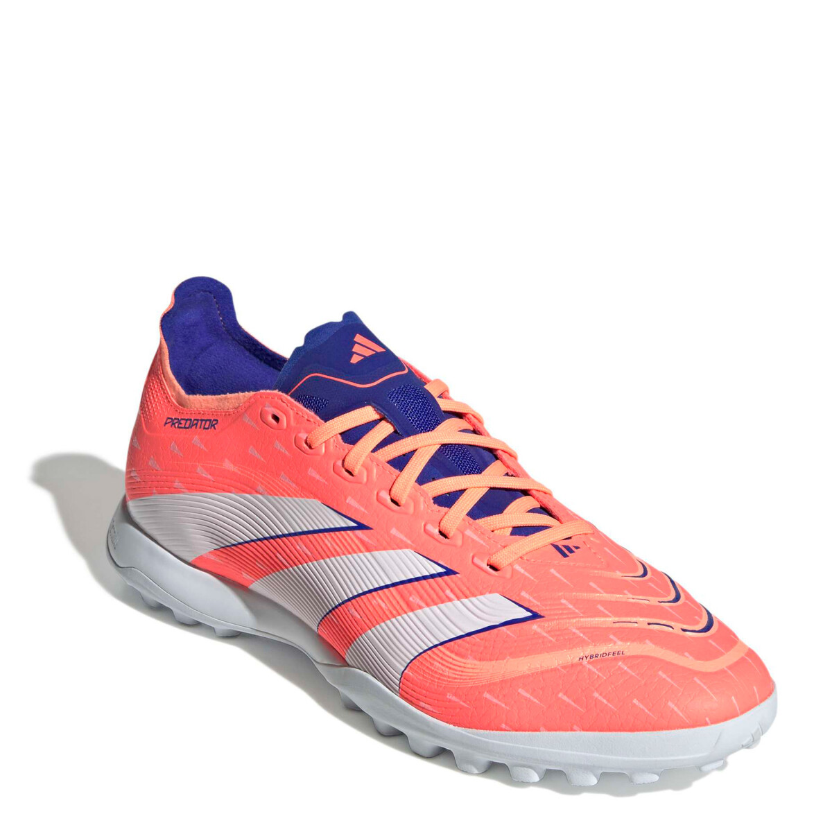 Championes Unisex Adidas Futbol 5 Predator League Tf Adidas - Anaranjado - Azul 