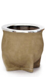 MATE DE CERÁMICA CHICO DELTA BEIGE ENGRASADO