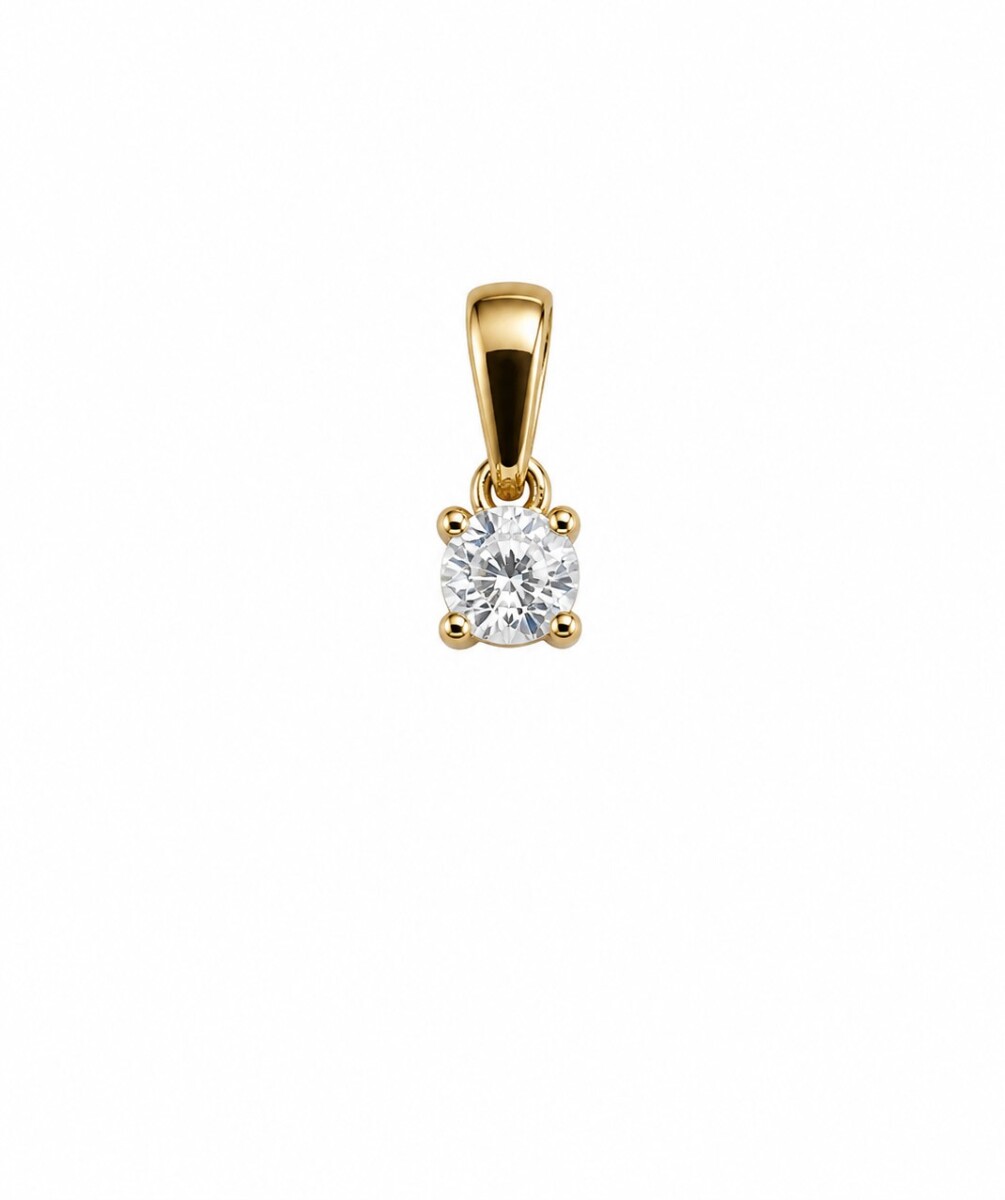 Colgante con zirconia en oro 
