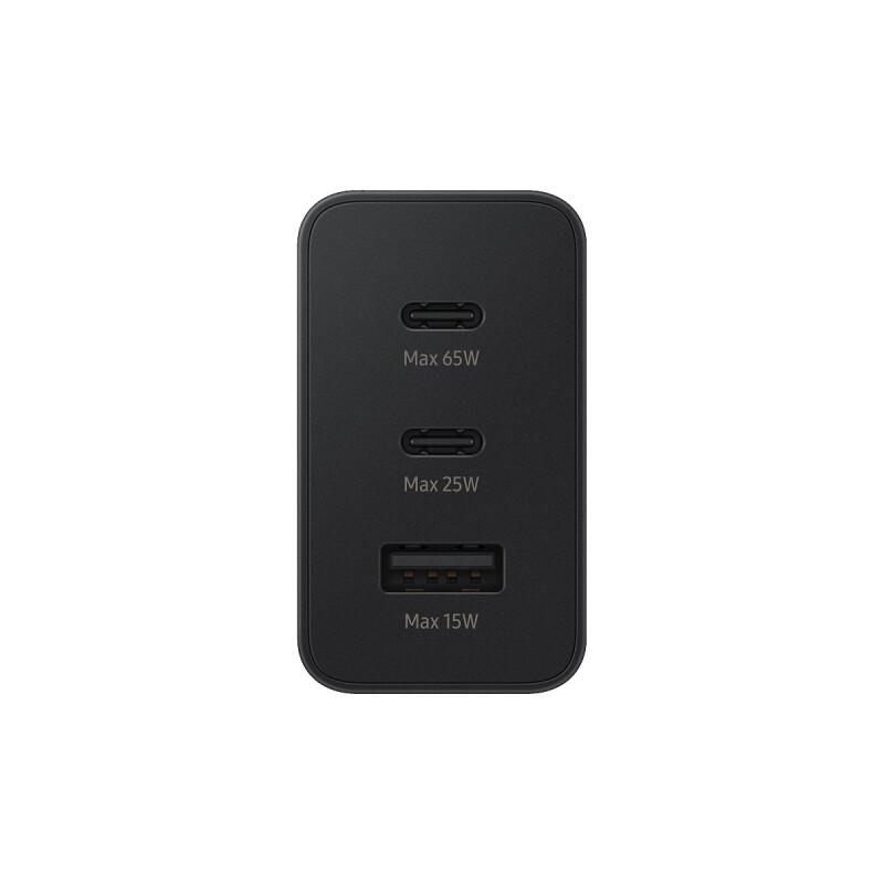 Ficha Samsung triple 65W+25w+15w color negro Ficha Samsung Triple 65w+25w+15w Color Negro