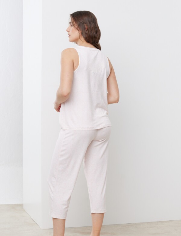 Set Pijama Capri & Musculosa ROSA/MULTI