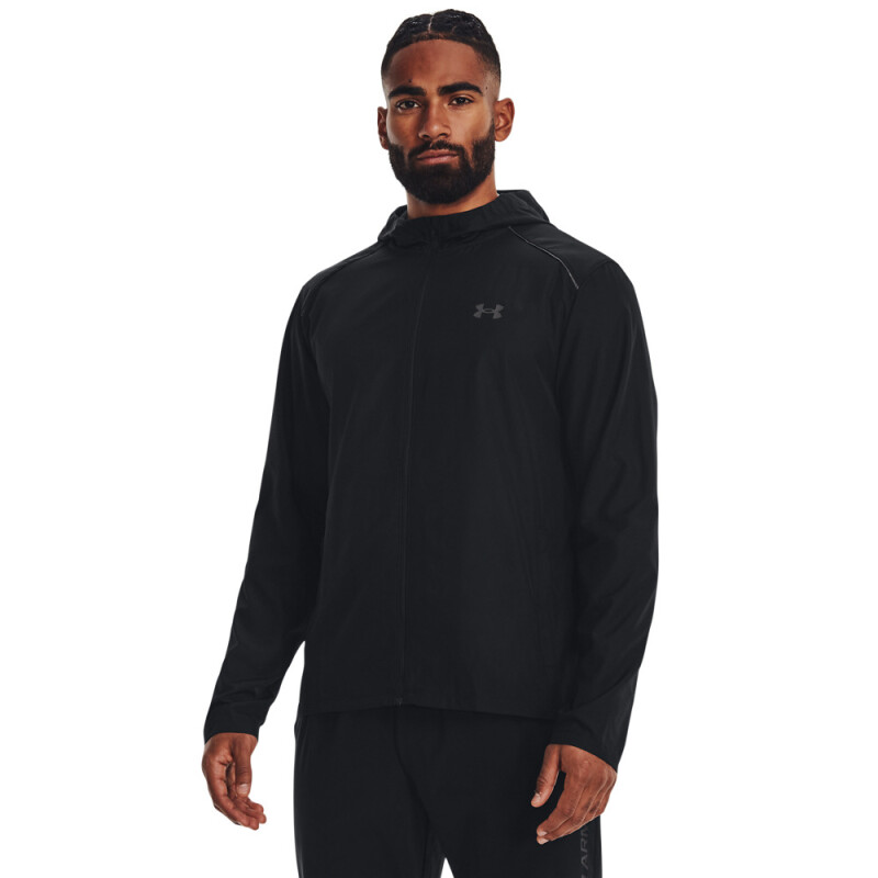 UA Launch Hooded Jacket-YLW BLK-001