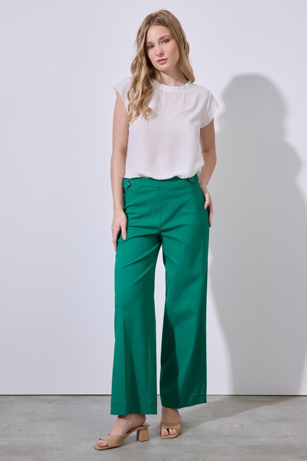 Pantalon Hebilla & Boton VERDE