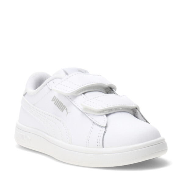 Championes Infantiles Puma Smash 3.0 Leather Blanco