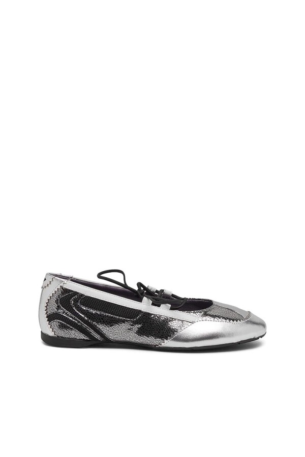Zapatillas Para Mujer D-Mile Ballerina Lace Up W Plateado