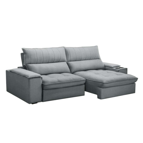 Sillon 3 cuerpos Retractil Reclinable Bariloche Gris