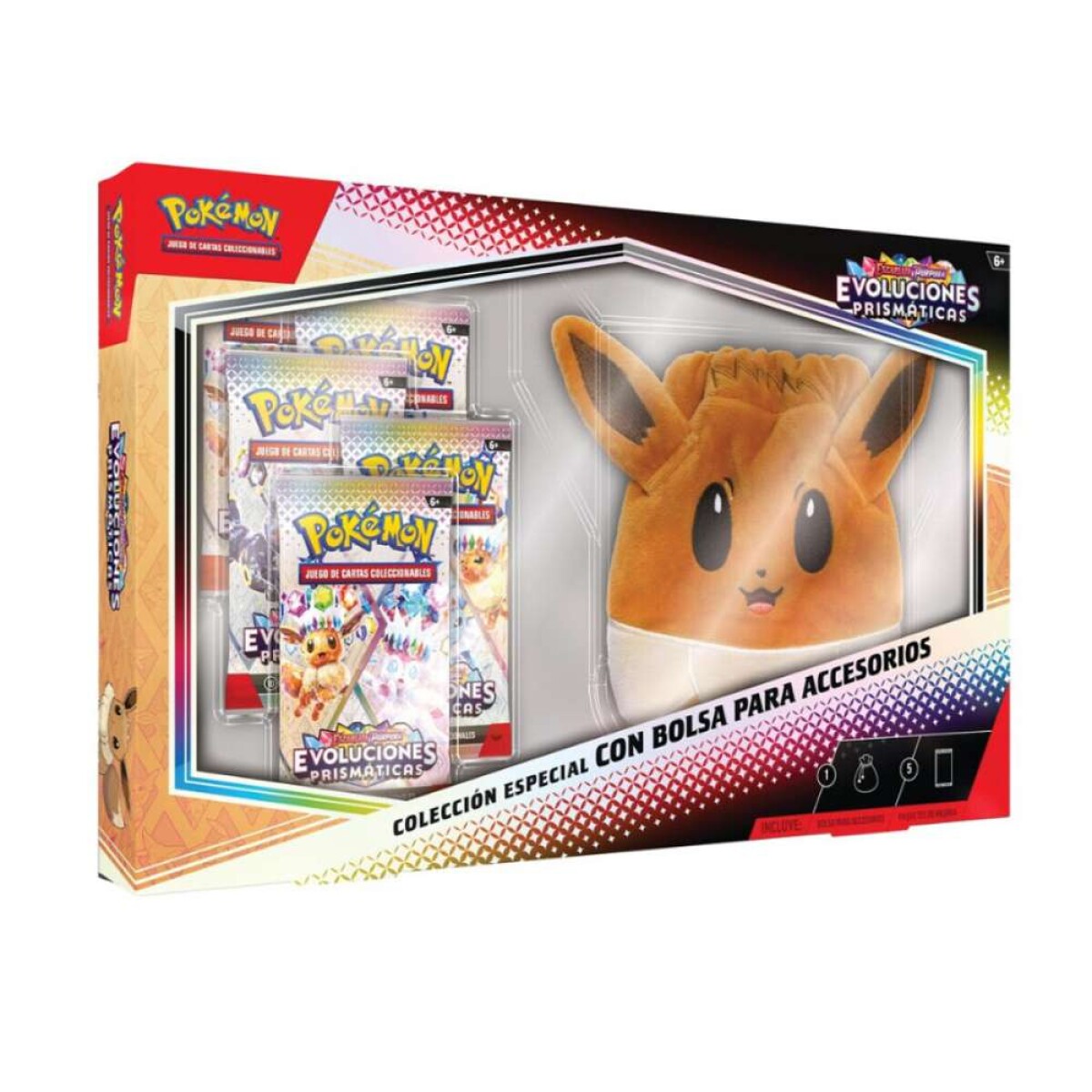 Pokémon TCG - Evoluciones Prismáticas Colección Especial con Bolsa para Accesorios Español 