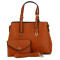 Darkness Cartera C/correa Larga-corta Y Monedero Marron