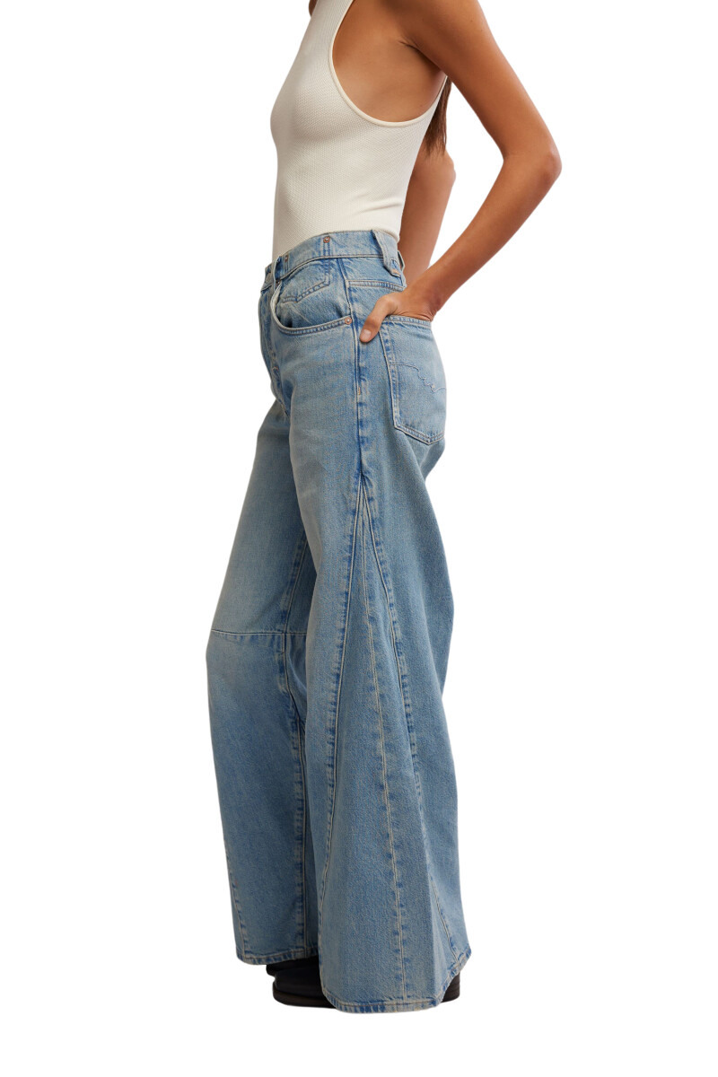 EDEN HIGH SLOUCHY JEAN Azul