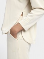 Pantalón Fluido Con Cintura Elástica Toque Suave blanco