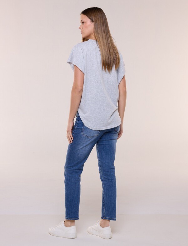 Remera De Algodón Dolman GRIS