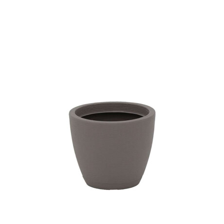 Maceta Asteca Ø28,5X24Cm Tramontina Símil Cemento C/ Plato