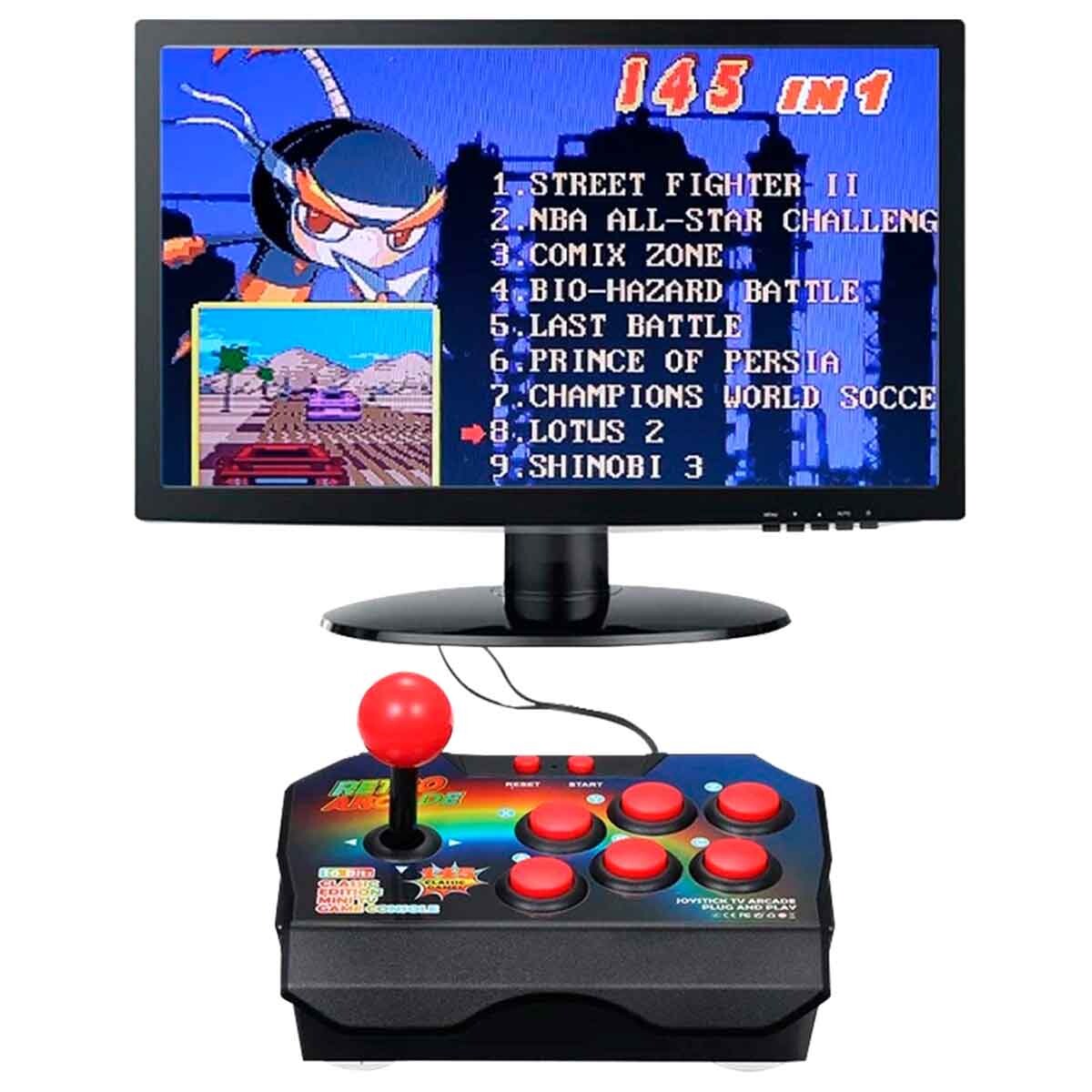 Consola Retro Arcade 145 Juegos Clásicos 16BITS 