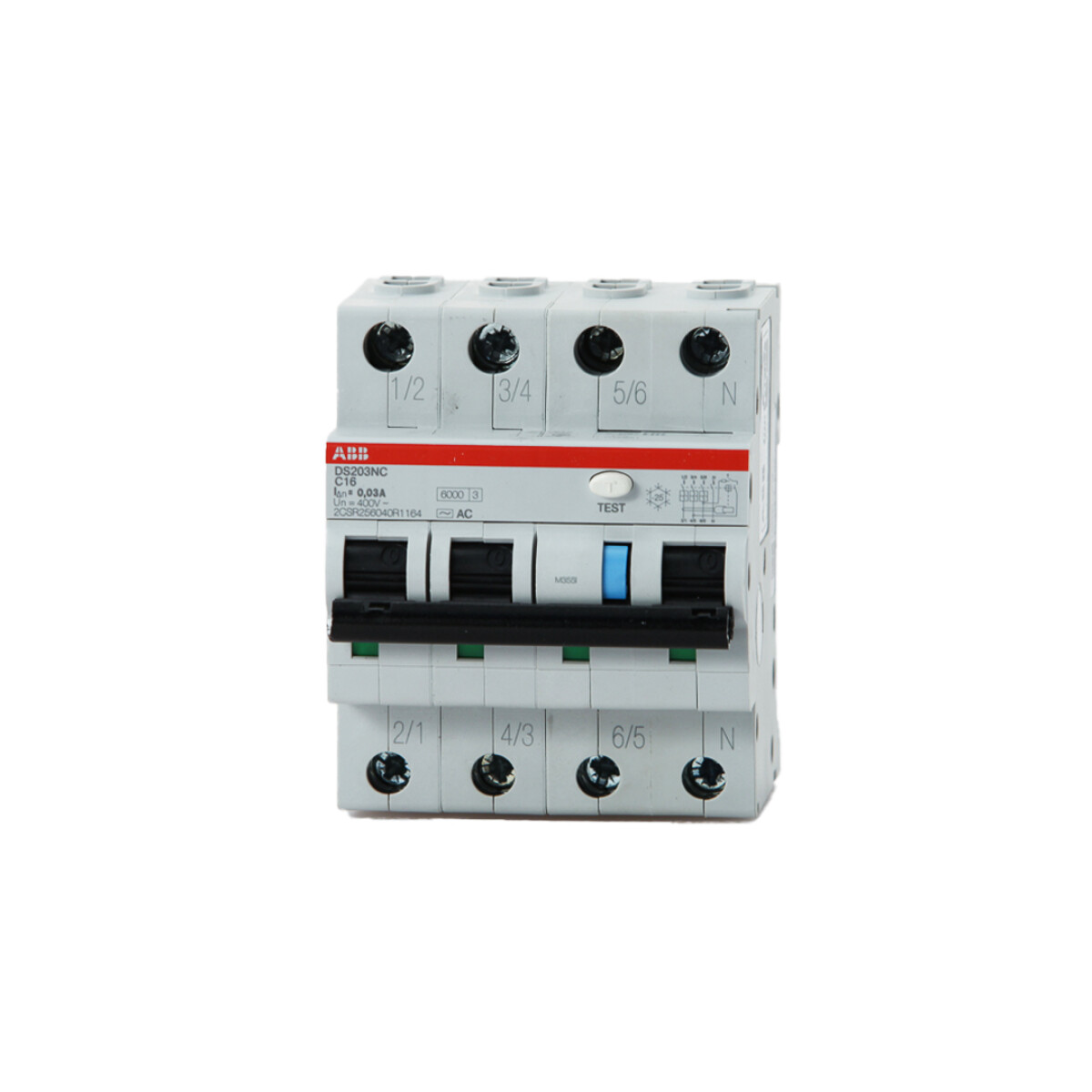 Interruptor combinado 3P+N (10kA) 30mA tipo AC - ABB - 32A 