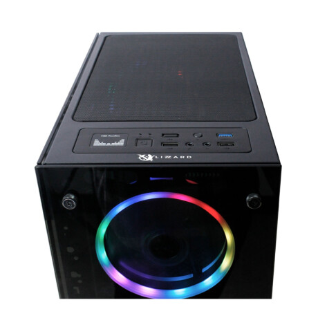 Gabinete Gamer X-Lizzard GX-505. 3 fans RGB de 120 mm Gabinete Gamer X-Lizzard GX-505. 3 fans RGB de 120 mm