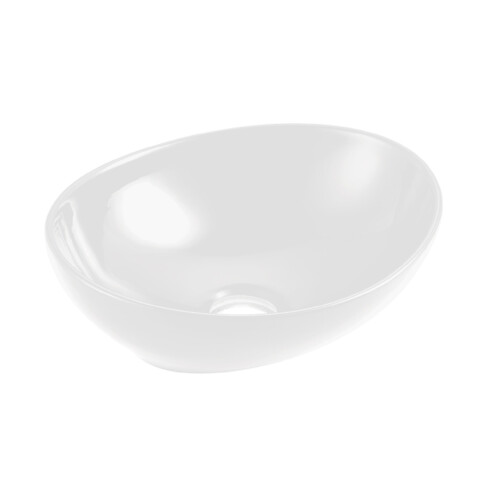 SEMI OVAL PORCELANA 41X33X14.5 DE APOYO BLANCA 000