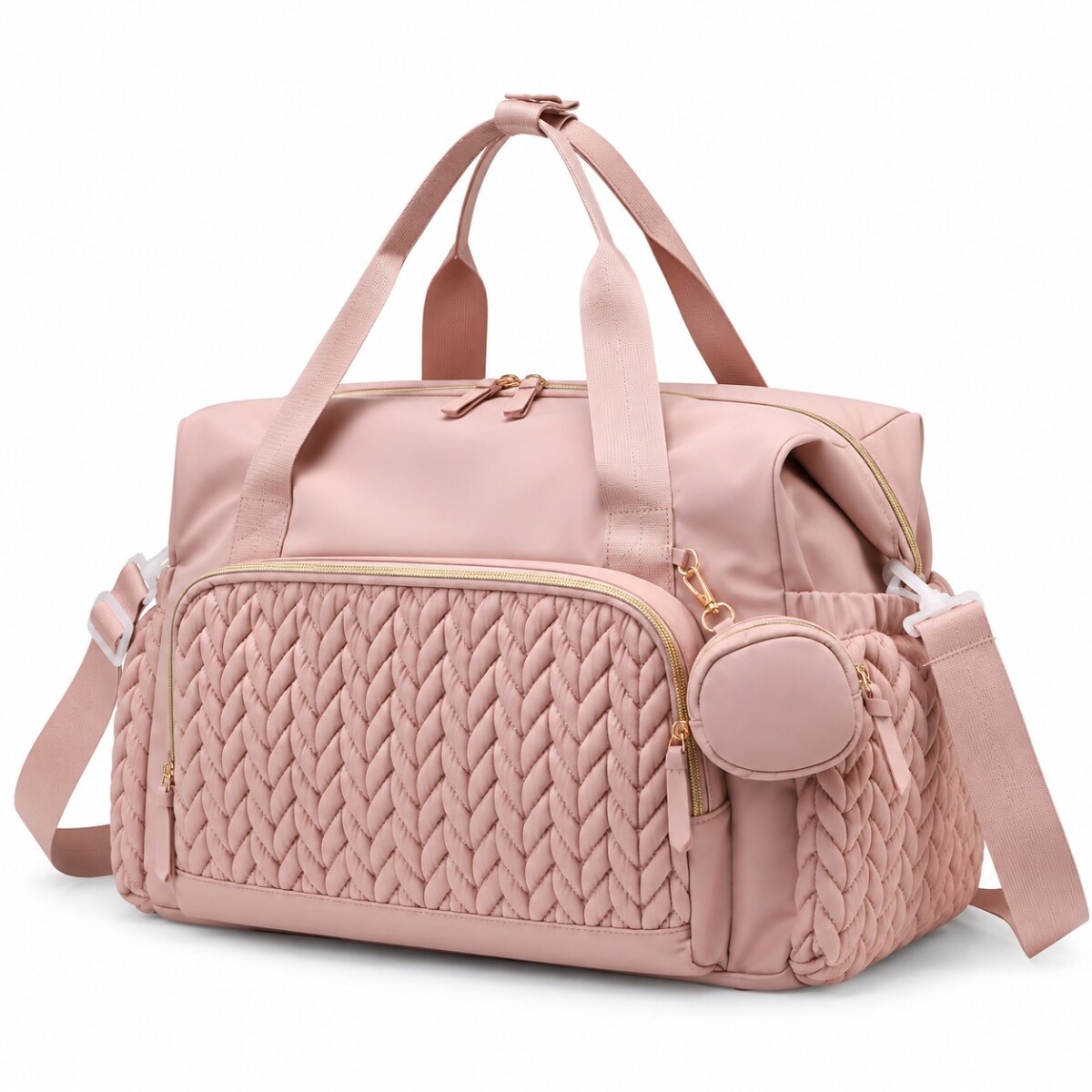 Bolso maternal XL ASH - rosado 