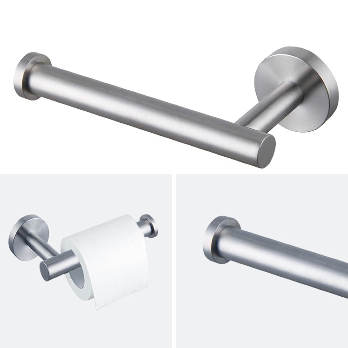Portapapel higiénico gris de acero inox. para amurar - Portapapel Higiénico Gris De Acero Inox. Para Amurar 