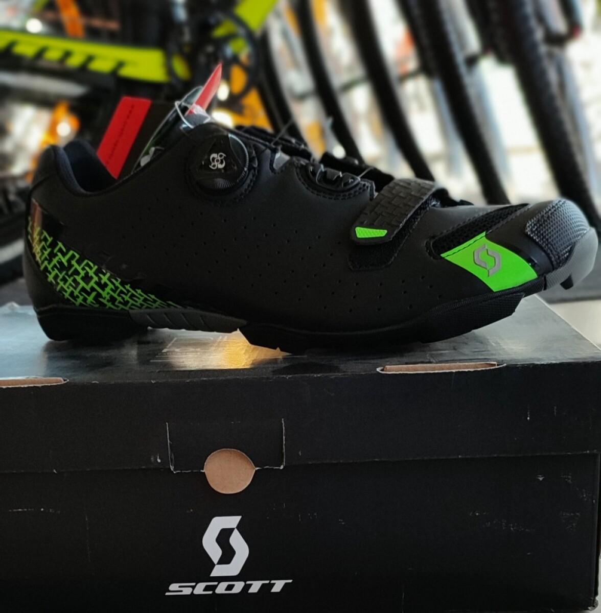 Zapatillas Scott Mtb Comp Boa - Negro/verde 