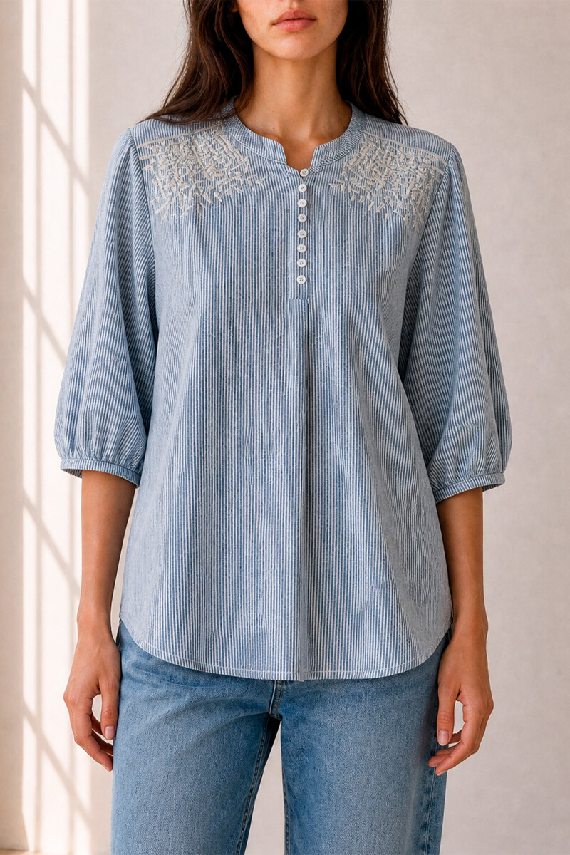 BLUSA CAETANA AZUL