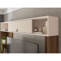 RACK "HOME THEATER SINFONIA" COLOR NOGUEIRA SAN REMO/OFF MR Rack "home Theater Sinfonia" Color Nogueira San Remo/off Mr